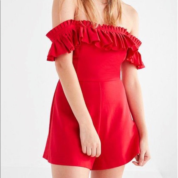 Urban Outfitters Red Romper - Picture 1 of 2